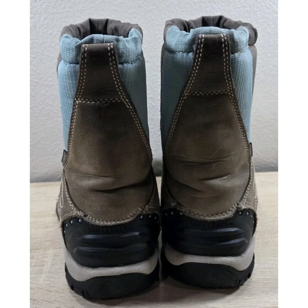 KEEN Waterproof Winter Hiking Boots Brown Blue Insulate 8‎